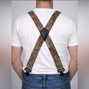 RealTree Camouflage Suspenders Adjustable Heavy Duty Made in USA(B97)✨